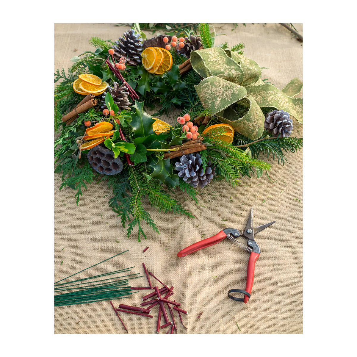 Christmas Wreath Workshop: 1 Dec PM - Hardy's Cottage Garden Plants